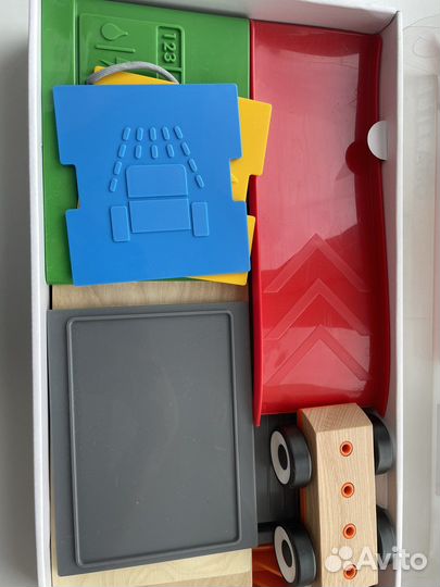 Икеа Лиллабу Гараж с эвакуатором, разноцветный