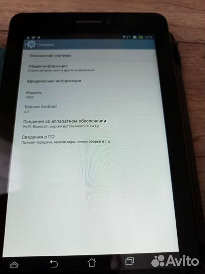 Планшет asus