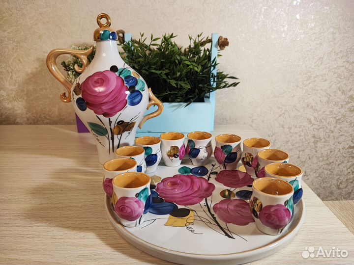 Набор Дулево - Графин, поднос, стопки