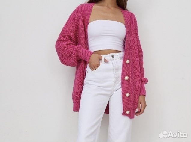 Кардиган на пуговицах женский