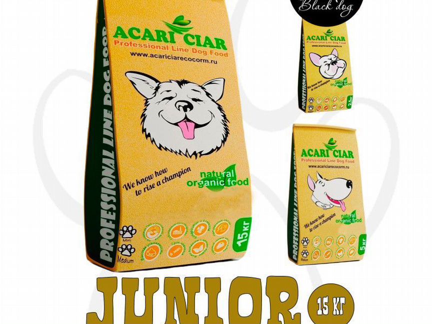 Acari Ciar Junior Holistic для щенков