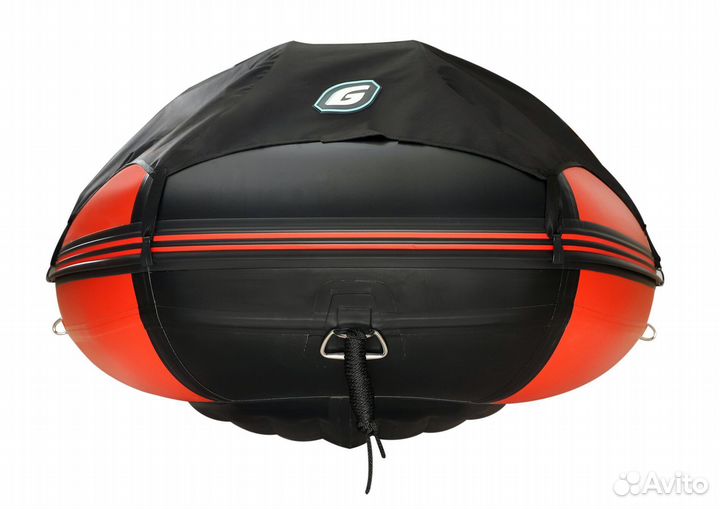 Лодка пвх Gladiator E350 PRO красно/черный
