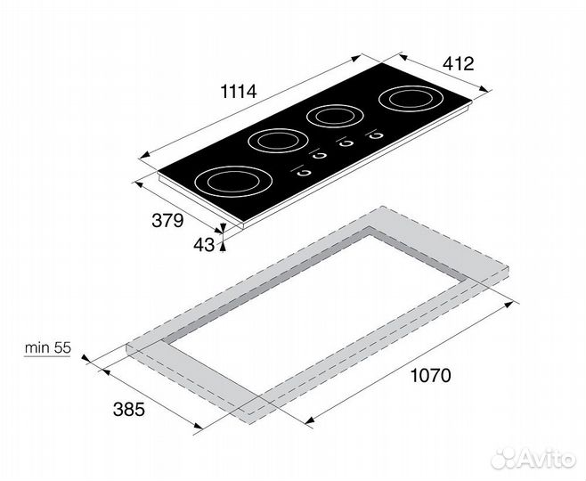 Индукционная варочная панель Asko HI1194G