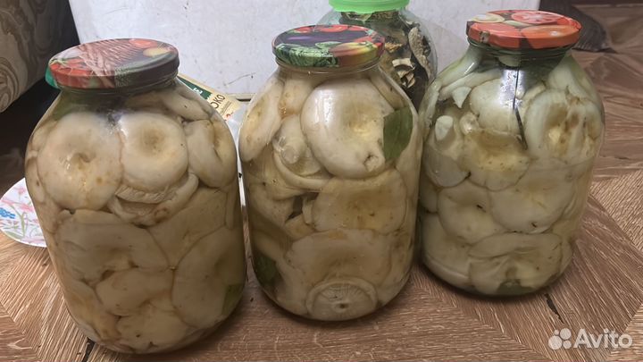 Грибы грузди соленые 3 литра