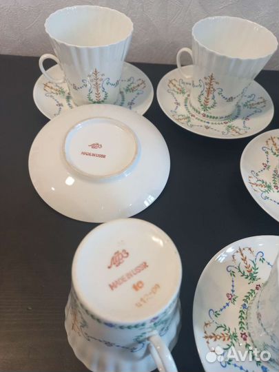 Кофейный сервиз лфз, костяной фарфор