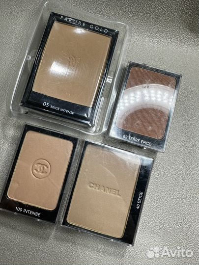 Тени для век, пудра, румяна guerlain, dior, Chanel