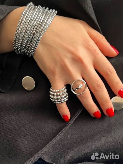 Кольцо с камнем в стиле poison drop