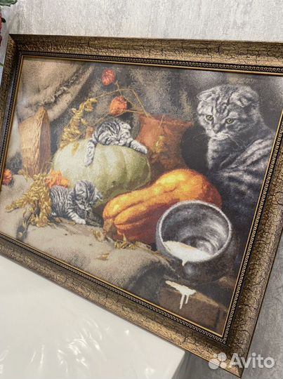 Картина, ручная работа, вышивка крестом