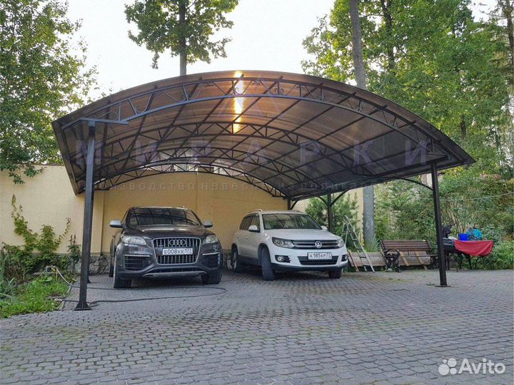 Навесы из сотового поликарбоната