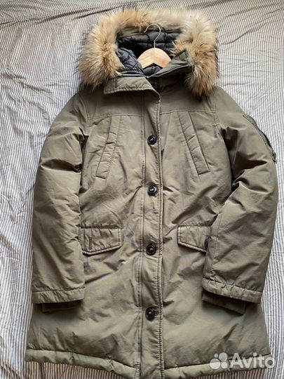 Парка с натуральным мехом женская