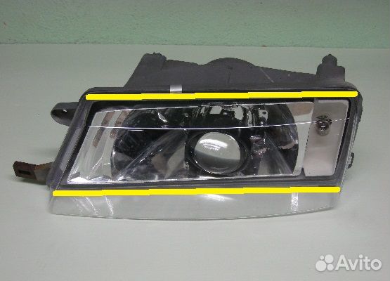 Стекла фар Subaru Legacy B10 89- гладкие, пара