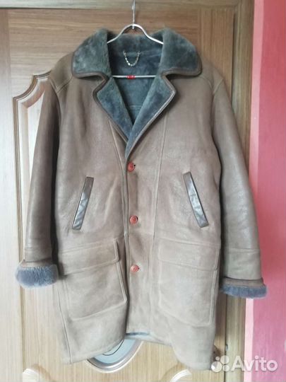 Дубленка натуральная мужская 48 50 размер