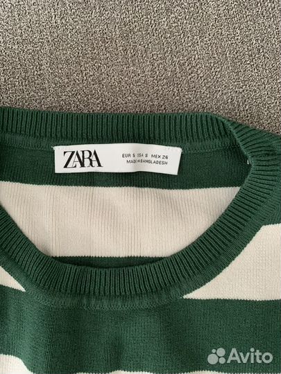 Кофта топ в полоску zara