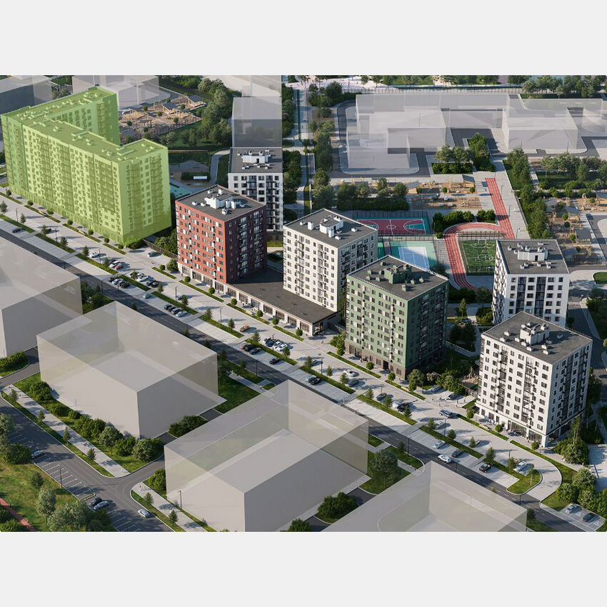 2-к. квартира, 56,4 м², 11/11 эт.