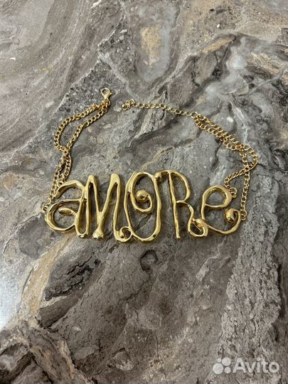 Колье чокер amore золотая/Цепь крупная/новое