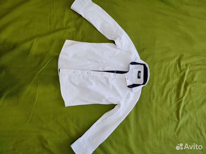 Рубашка белая на мальчика 122