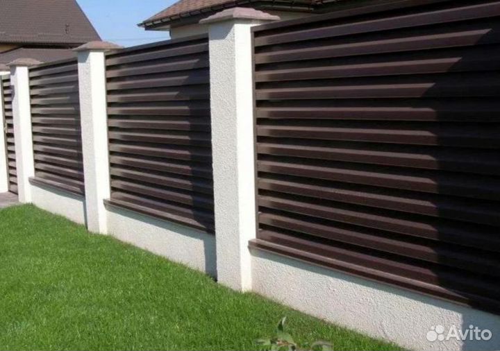 Забор из профнастила от изготовителя