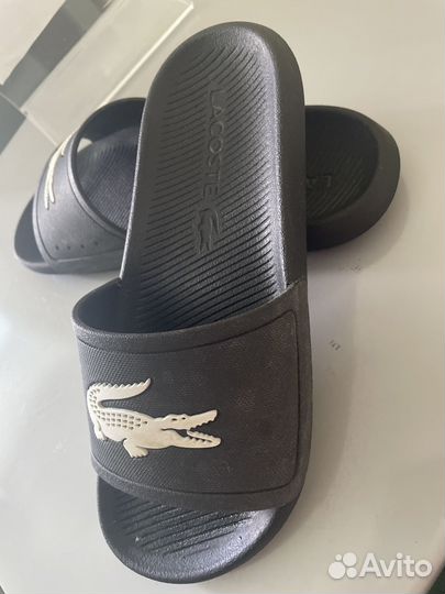 Сланцы оригинал Lacoste croco slide