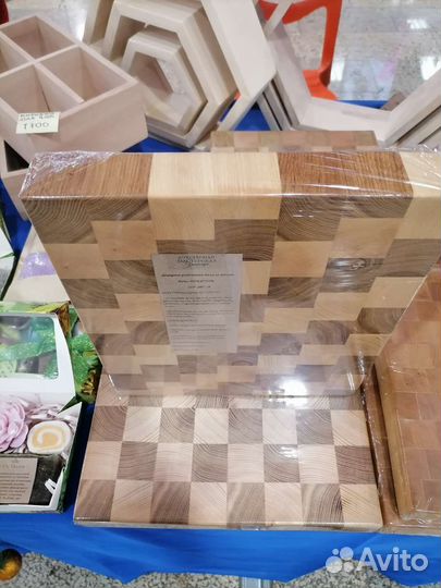 Торцовочная разделочная доска из массива дерева