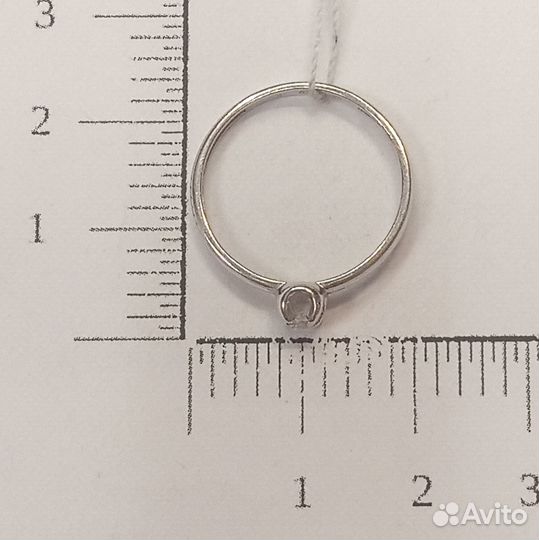 Золотое кольцо с бриллиантом р 18 (21280)