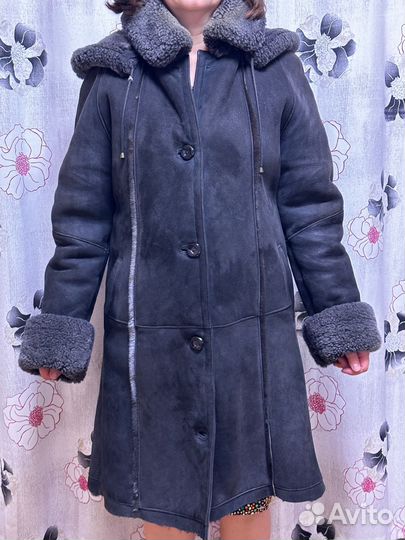 Дубленка натуральная женская 46