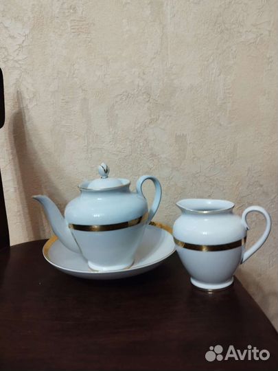 Молочник сливочник, чайник, ссср, лфз, 1970 г