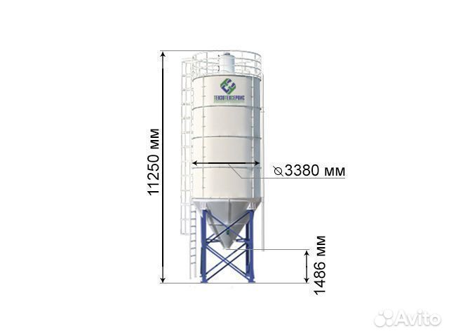 Силос цемента 100 тонн