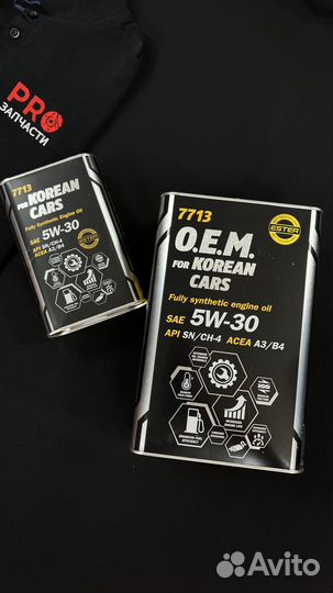 Моторное масло Mannol for korean cars 5W30 OEM