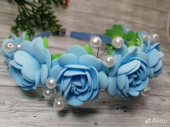 Ободок с цветами