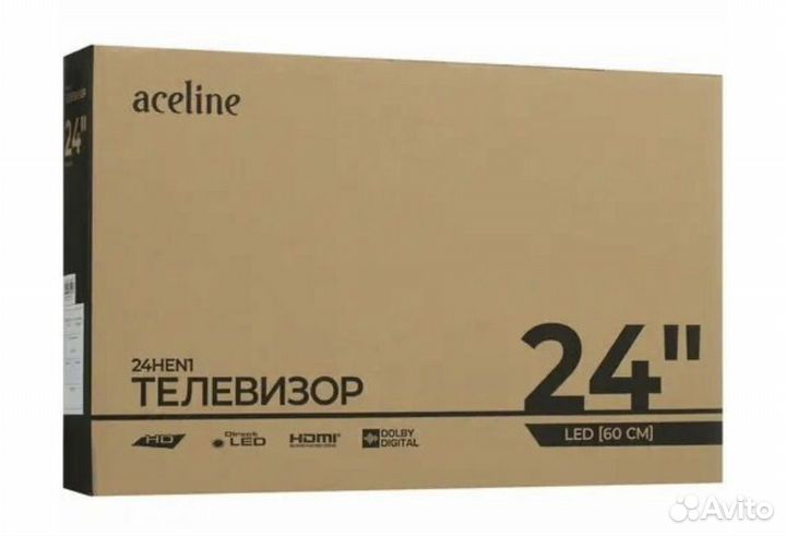 Телевизор LED Aceline 24HEN1 черный 24