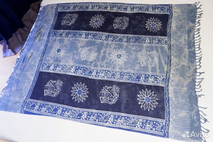 Палантин, покрывало тай дай