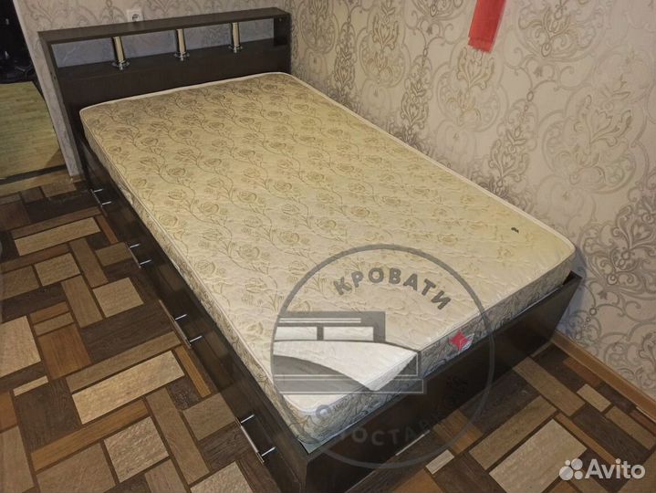 Кровать 120х200 с ящиками