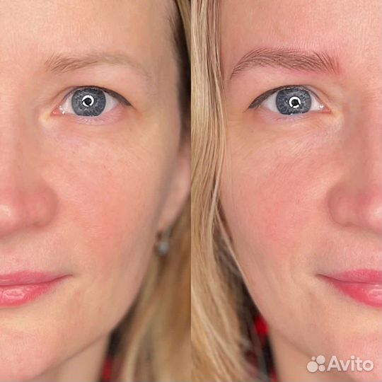 Естественная «волосковая» техника бровей