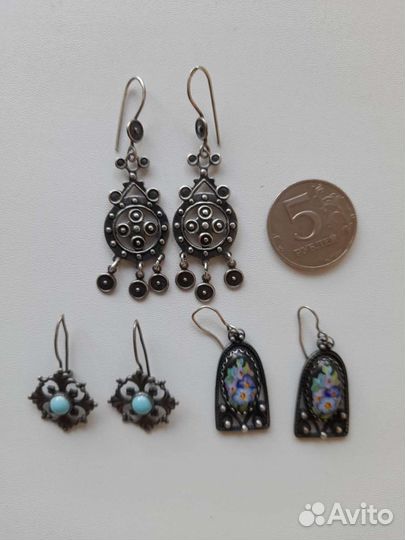 Серьги СССР 1970-е