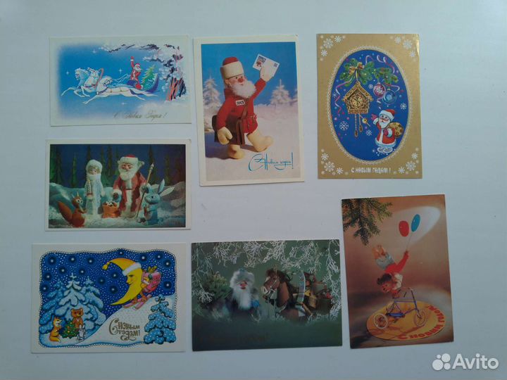 Открытки СССР новые винтаж ретро не подписанные