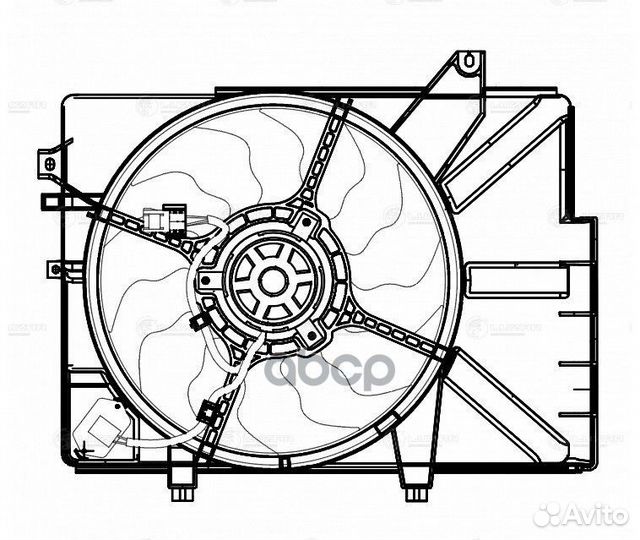 Вентилятор системы охлаждения LFK0808 luzar