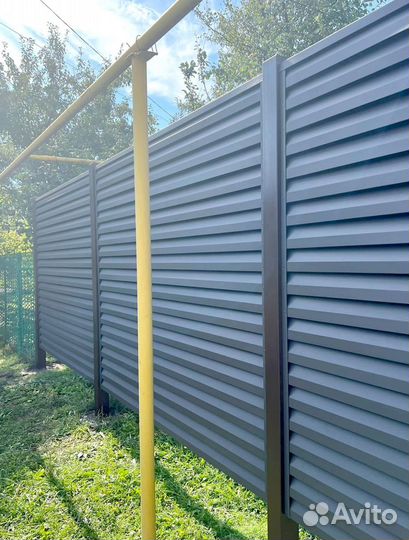 Забор Жалюзи / Ранчо Металлический
