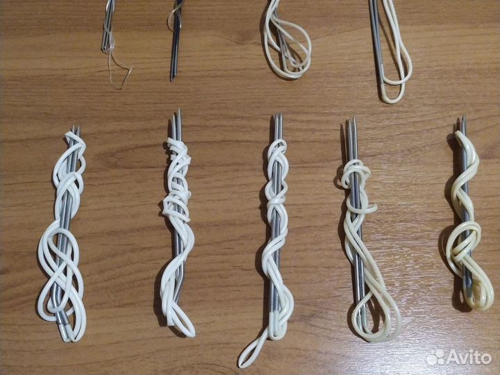 Спицы на леске для кругового вязания