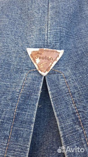 Юбка джинсовая в пол винтаж бохо 46 р