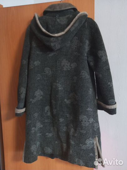 Кожаный плащ, пальто