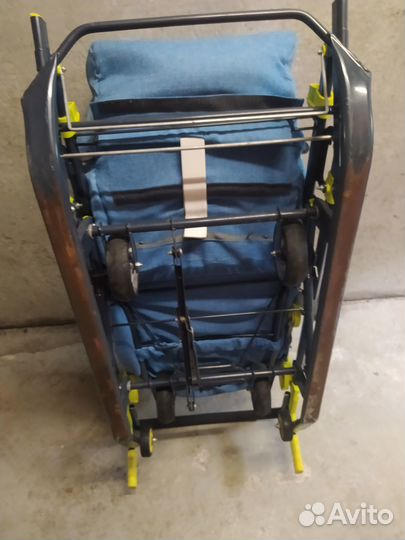 Детские санки коляска с колесами