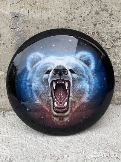 Аэрография на колпак запасного колеса