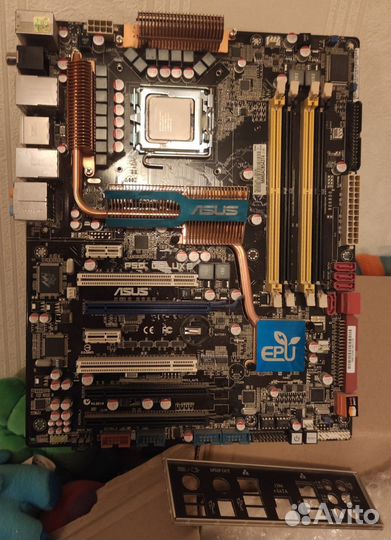 Материнская плата 775 asus p5q delux