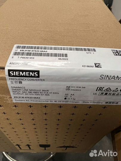 Siemens 6SL3130-6TE23-6AA3