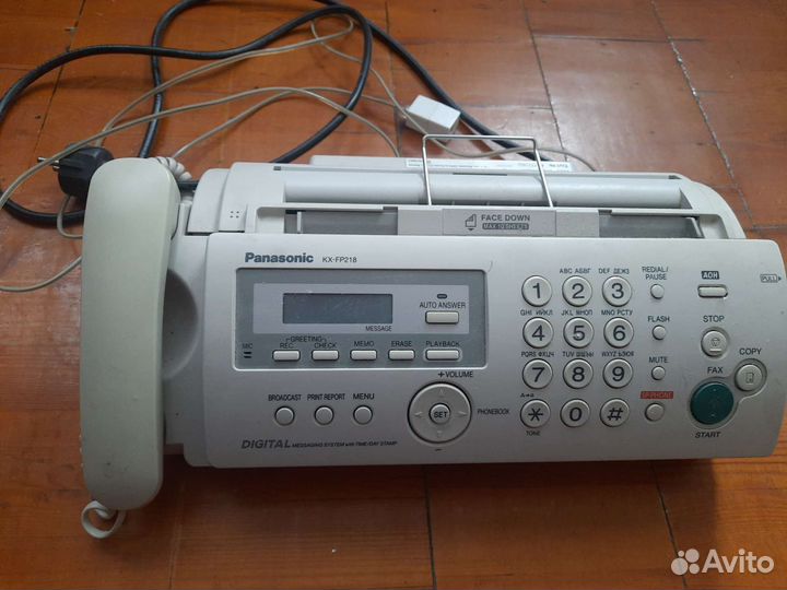 Факс panasonic kx-fp218