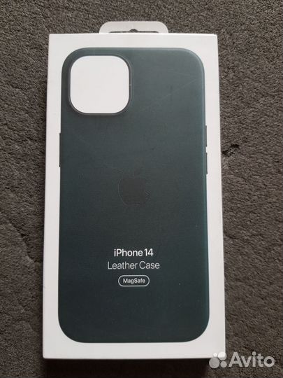 Чехол Apple iPhone 14 Leather MagSafe Forest Green