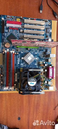 Socket 478 м/б +процессор+512 озу+ видеокарта