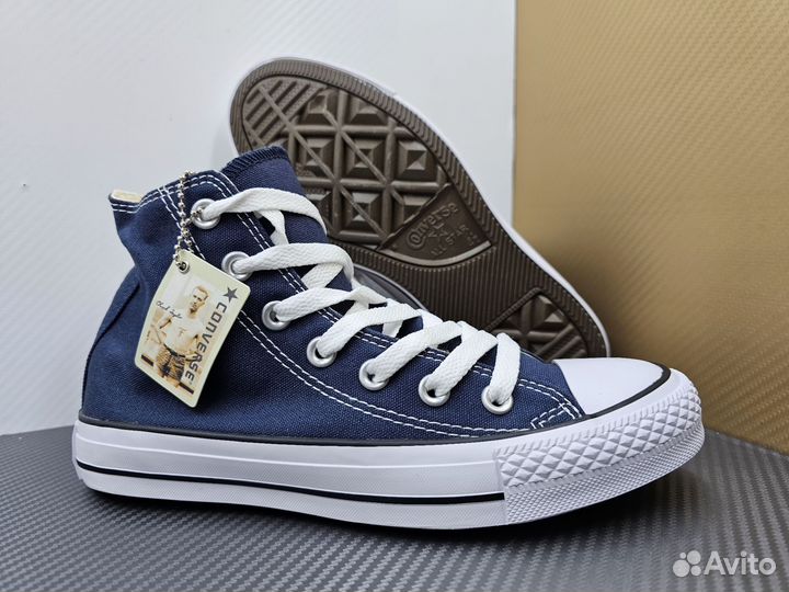 Кеды Converse Chuck Taylor all star синие высокие
