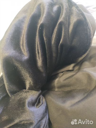 Черный бархат ткань