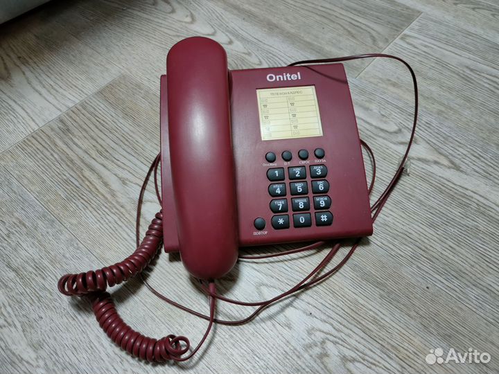 Стационарный телефон onitel ONI-686 вишнёвый